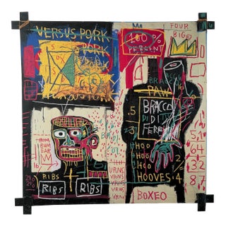 Jean Michel Basquiat (1960-1988), the Italian Version of Popey Has No Pork in His Diet, 1982, Copyright Estate of Jean Michel Basquiat Reproduction For Sale