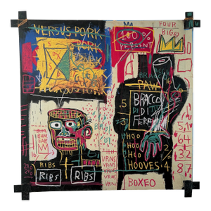Jean Michel Basquiat (1960-1988), the Italian Version of Popey Has No Pork in His Diet, 1982, Copyright Estate of Jean Michel Basquiat Reproduction