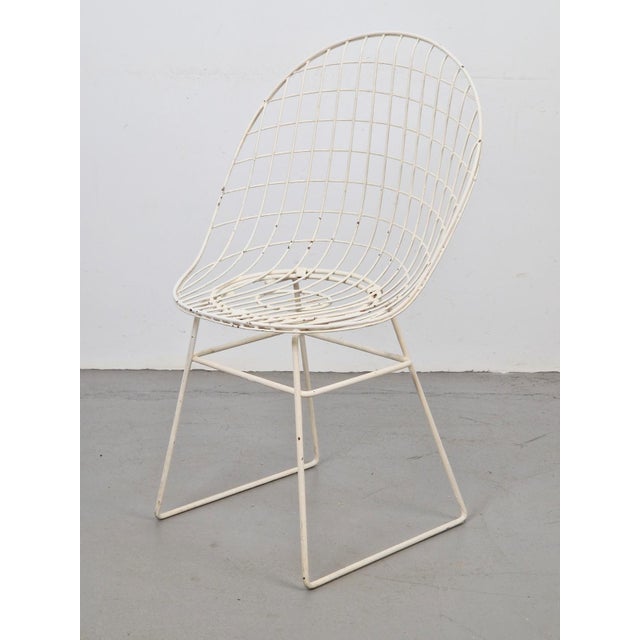 Vintage Early Wire Chair by Cees Braakman for Ums Pastoe, 1950s For Sale - Image 10 of 10