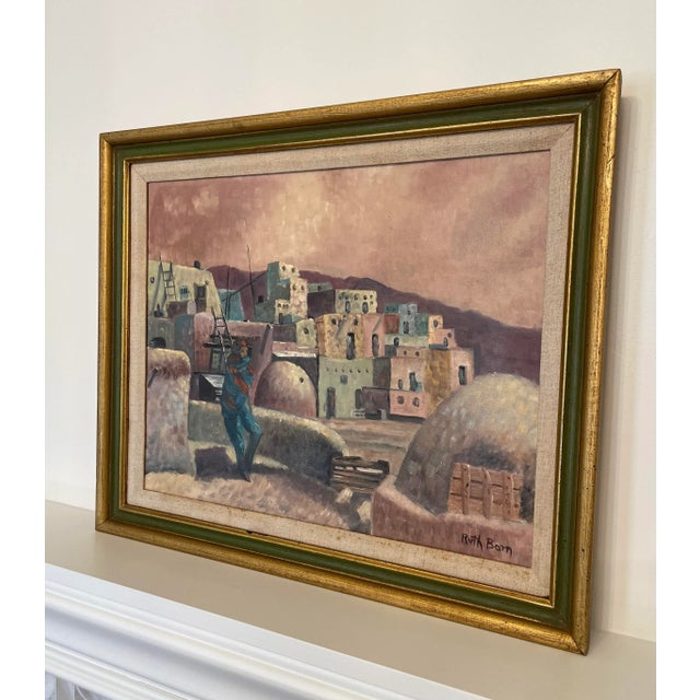 Figurative American Southwest Landscape Impressionist Framed Original Painting For Sale - Image 3 of 12
