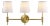 Darya 3-Light 24" Wall Sconce in Brass For Sale