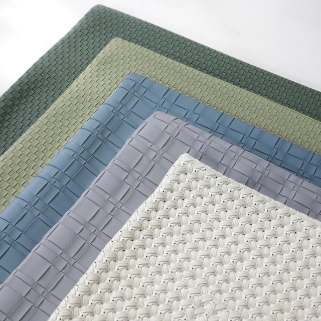 Emerald 20x20" Woven Faux Leather Cushion Cover - Emerald Green For Sale - Image 8 of 9