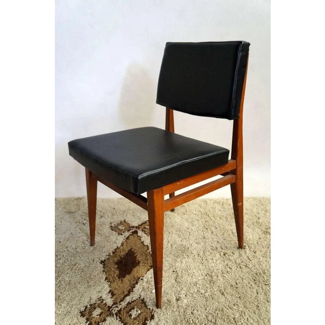 Wood Black, Red, and Brown Chairs, 1950s, Set of 10 For Sale - Image 7 of 11