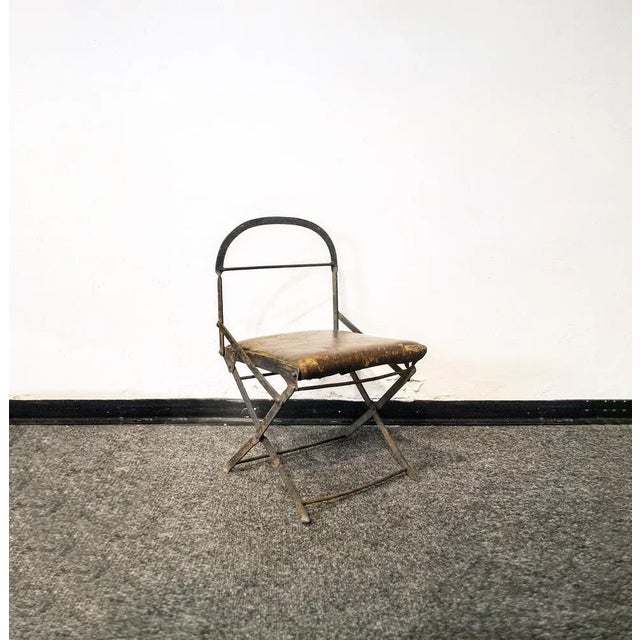 Metal Military Field Chair, 1900s For Sale - Image 7 of 7