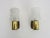 Vintage Italian Targetti Wall Sconces in Gold-Tone Metal with Glass Globes, 1970s, Set of 2 For Sale - Image 3 of 11