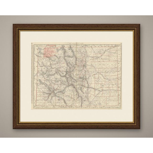 An antique map of Colorado from Rand McNally's 1899 indexed atlas, this double-page spread on pages 324 and 325 shows the...