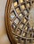 Contemporary 42” Antiqued Gold & Silver Leaf Round Lattice Wall Mirror For Sale - Image 3 of 5