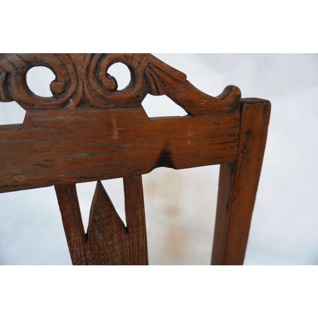 Victorian Early 20th Century Set of Four Similar Arts & Crafts Wood Chairs For Sale - Image 3 of 18