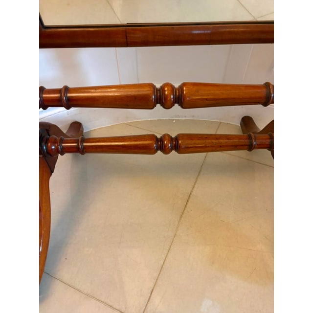 Antique Victorian Mahogany Freestanding Cheval Dressing Mirror, 1860 For Sale - Image 6 of 12