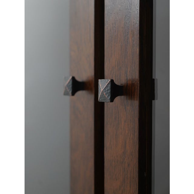 Brown Stickley Arts & Crafts Mission Oak Highlands Display Cabinet For Sale - Image 8 of 18