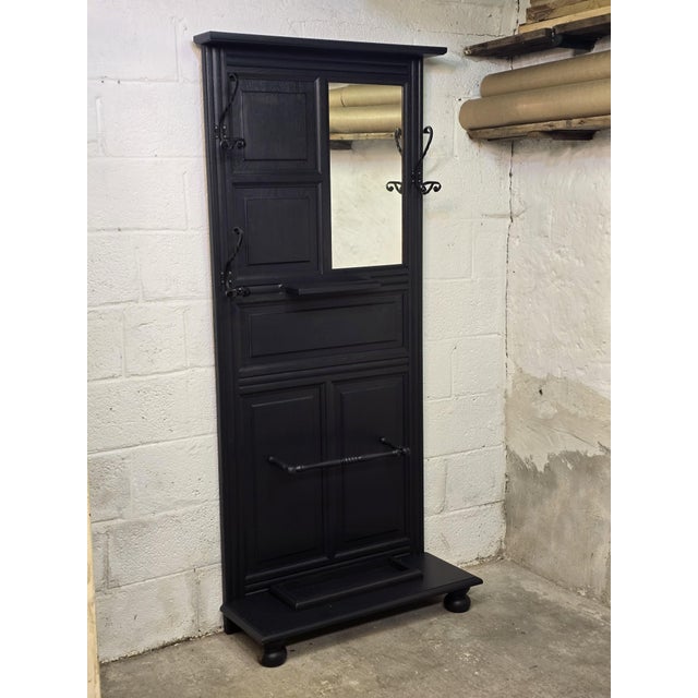 Oak Hallway Wardrobe, 1930s For Sale - Image 10 of 12