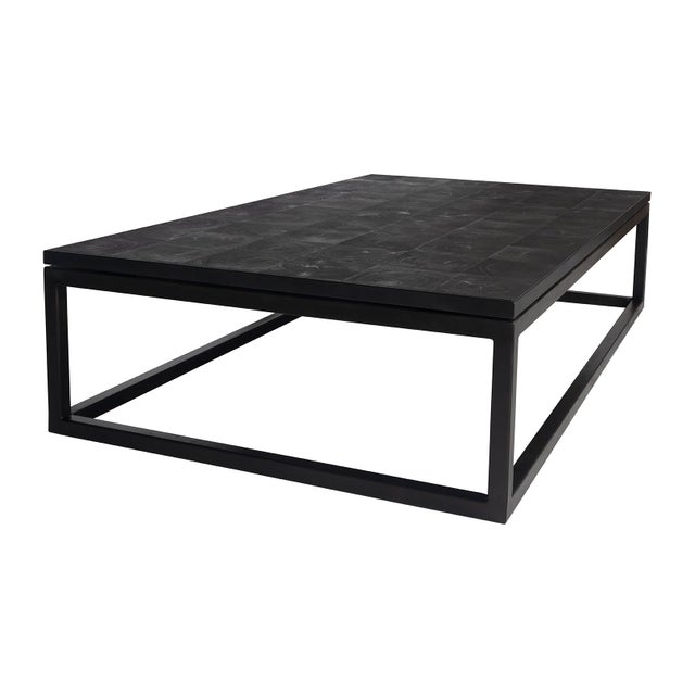 Ebonized Celestine Oak Top Coffee Table For Sale In Dallas - Image 6 of 6
