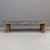 Rustic coffee table made from an antique Indian door, with remnants of old original green and orange paint. The thick 4.5"...