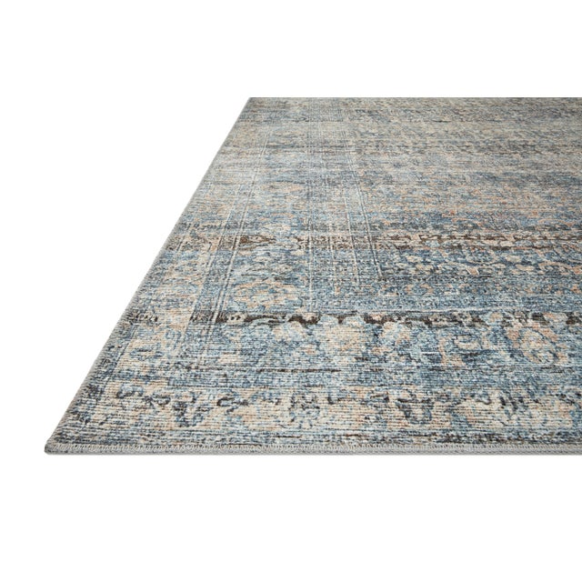Baby Blue Amber Lewis x Loloi Billie Denim / Blush 2'-6" x 9'-6" Runner Rug For Sale - Image 8 of 8