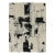 Rug & Kilim’s Abstract Rug in Ivory With Black and Ice Blue Patterns For Sale