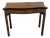 Antique Georgian Chippendale Mahogany Serpentine Console Card Table, 1770s For Sale