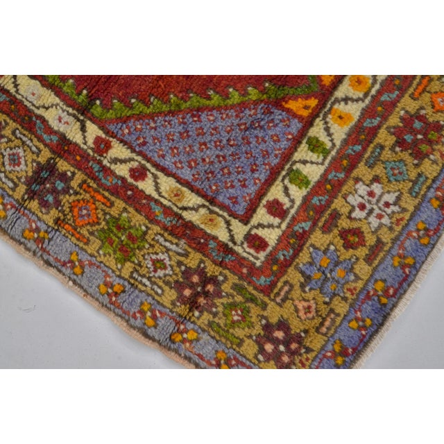 1960s 1960s Tribal Anatolian Wool Vintage Carpet For Sale - Image 5 of 11