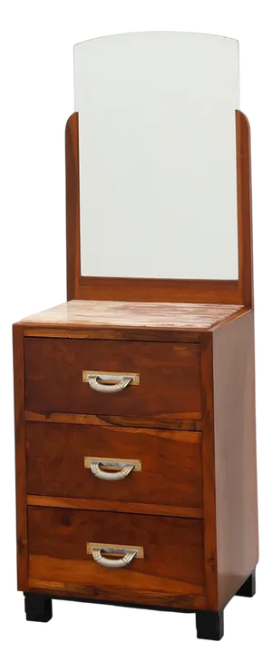 French Art Deco Dressing Table with Mirror, 1920s