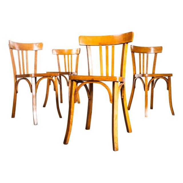 Bentwood Dining Chairs from Baumann, 1950s, Set of 4 For Sale