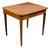 French 19th Century Walnut Side Table with Gilt Embossed Leather Top and Drawer For Sale