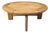 Danish Oak Round Coffee Table, 1960s For Sale