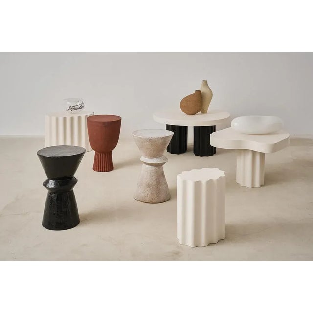 Flowing Black and White 90 Coffee Table by Perler For Sale - Image 10 of 11