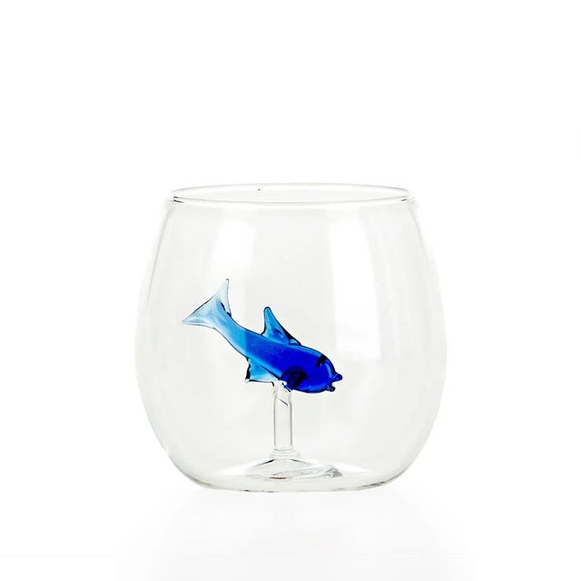 Little Fish Glasses with Rounded Shape from Casarialto, Set of 4 For Sale - Image 6 of 6