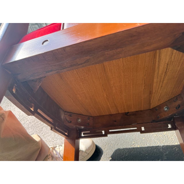 Chinoiserie Rosewood Dining Chairs 1960s Asian Ming Chinoiserie Lot of 2 For Sale - Image 3 of 9
