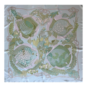 Hermès Silk Scarf « Grands Fonds » 1992