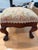 Vintage Needlepoint Footstool For Sale - Image 4 of 4