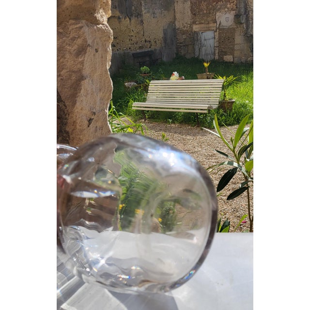 Crystal Pitcher with Cerdagne Pattern from Saint Louis, 1950s For Sale - Image 4 of 9