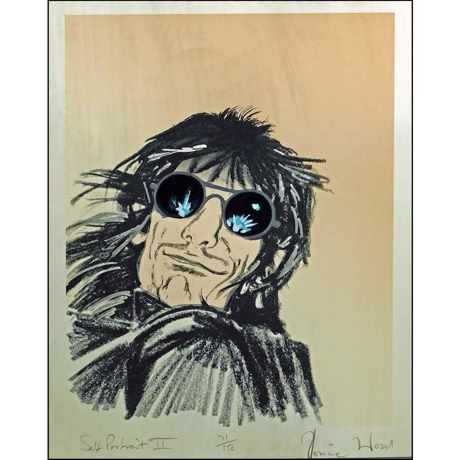 Ron Ronnie Wood Self Portrait II#71Hand Signed Artwork, Le