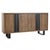 Modern salvaged oak wood and iron four door buffet / sideboard. Each will vary in exact coloring, grain, and inherent...