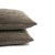 Mid-Century Modern F. Schumacher Cosmati Chenille in Smoke Pillow Cover - 20" X 20" Light Gray and Dark Gray Geometric Pattern Cushion Case For Sale - Image 3 of 6