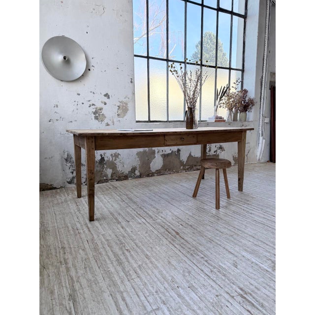 Vintage Farmhouse Table in Pine, 1950s For Sale - Image 10 of 18