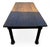 The surface exhibits a highly distressed, deep honey-brown patina, showcasing decades of natural wear, surface character...