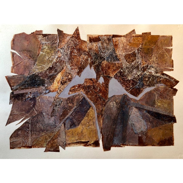 Vera Simons, MIxed Media Collage Assemblage Abstract Expressionist Painting Female Aviator, 1985 For Sale