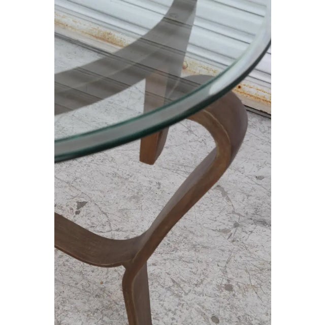 Hollywood Regency Round Metal Coffee Table With Glass Top For Sale In Houston - Image 6 of 6