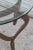Hollywood Regency Round Metal Coffee Table With Glass Top For Sale In Houston - Image 6 of 6