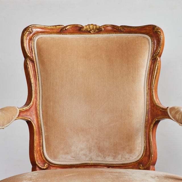 Painted Venetian Armchair For Sale - Image 4 of 8
