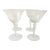 Vintage Clear Floral Etched Sherry /Cocktail Glasses- Set of 4 For Sale
