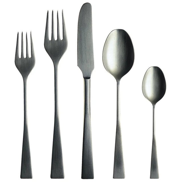 Contemporary Mepra Italia Ice 5-Piece Flatware Set For Sale - Image 3 of 3