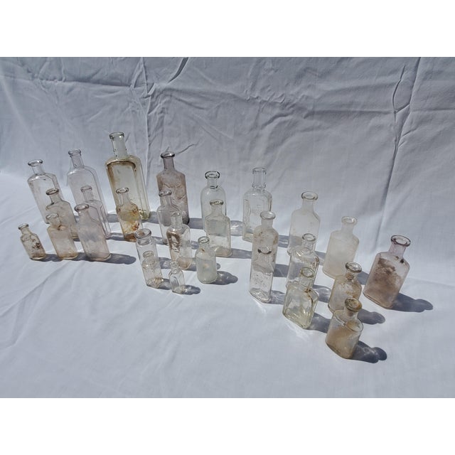 Early 20th Century Antique Medicine & Apothecary Bottle Collection – 28 Bottles For Sale - Image 5 of 6