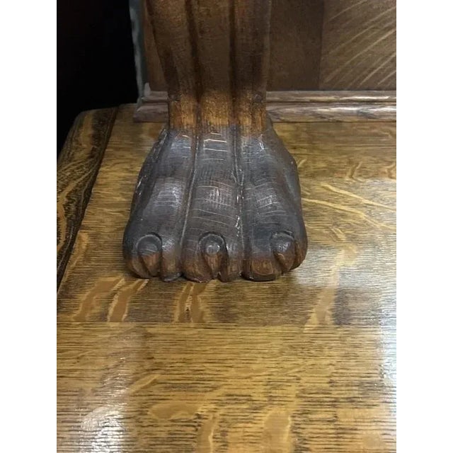 Late 19th Century Late 19th Century Oak Buffet Sideboard Server For Sale - Image 5 of 10