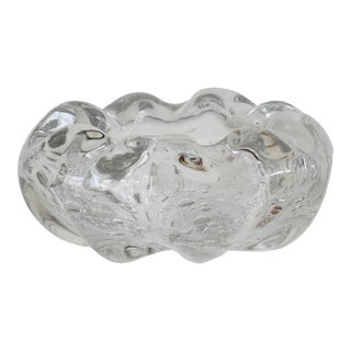 1920’s Italian Blown Glass Bowl Attributed to Ercole Barovier For Sale
