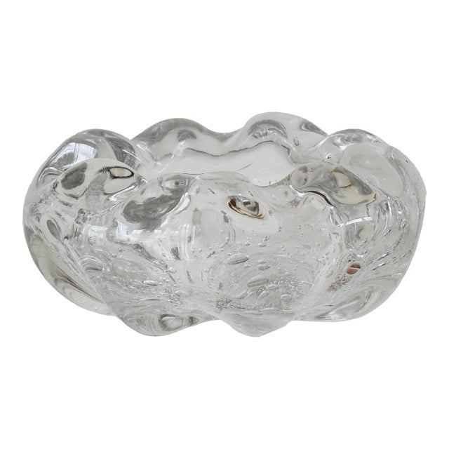 1920’s Italian Blown Glass Bowl Attributed to Ercole Barovier For Sale