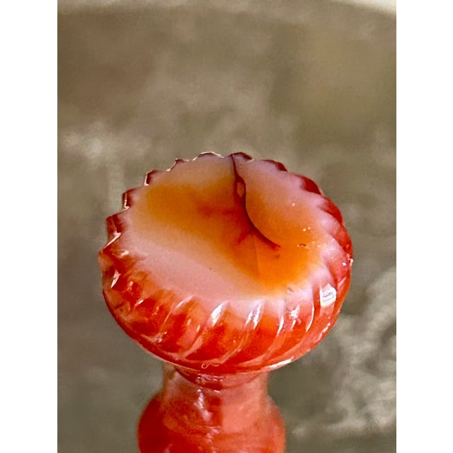 French Antique French Silver-Mounted Carnelian Desk Seal For Sale - Image 3 of 6