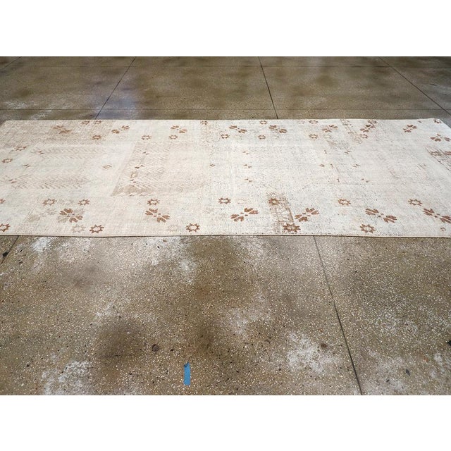 Galerie Shabab Collection Mid-20th Century Turkish Anatolian Wide Gallery Runner For Sale In New York - Image 6 of 10