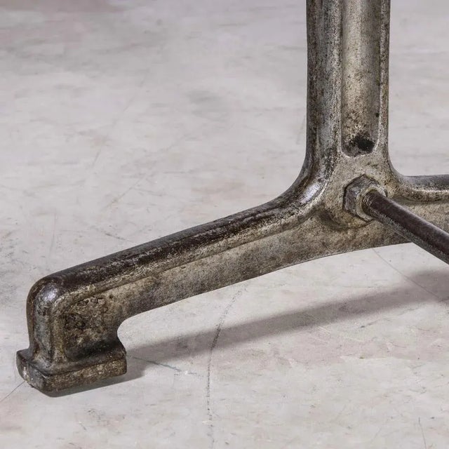 Cast Base Bistro Dining Table from Fischel, 1930s For Sale - Image 4 of 10