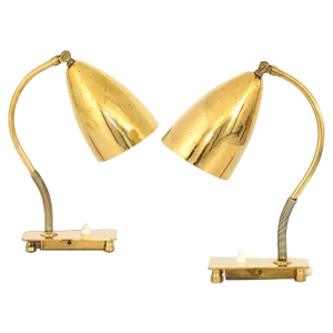 Model Ev 54 Table Lamps attributed to Itsu, Finland, 1950s, Set of 2